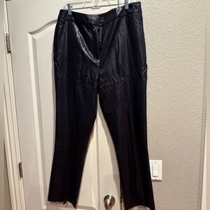 NWT S’Edge shiney black wood grain pants